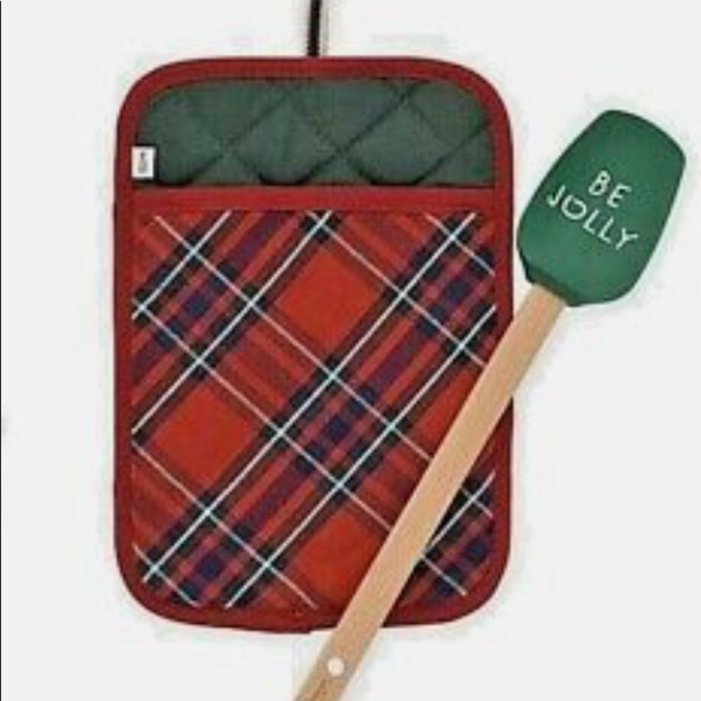 “Be Jolly” Ellen Degeneres Pot Holder & Spatula Set
